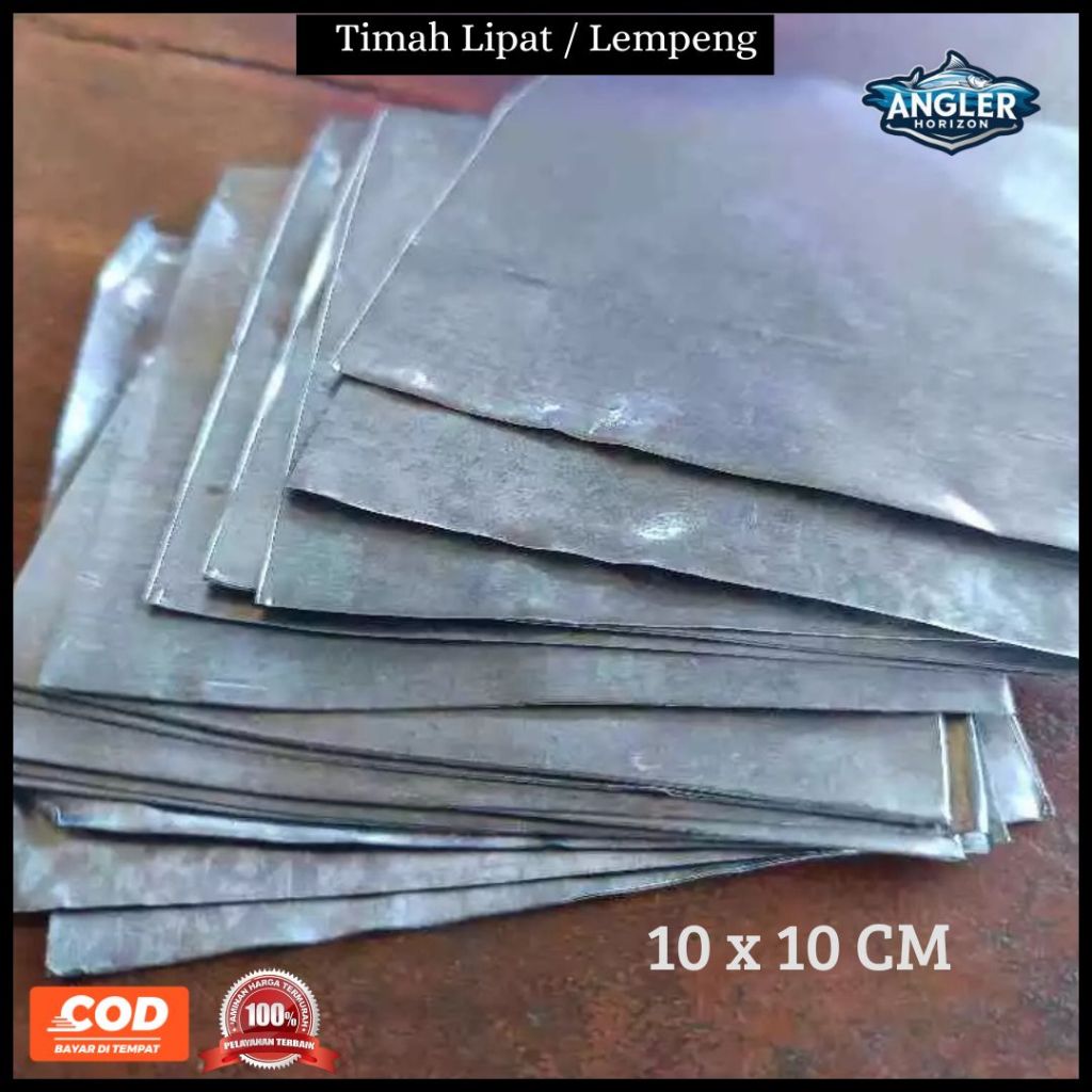 Timah Lipat / Timah Lempit / Timah Lembaran / Timah Lempeng Untuk Mancing