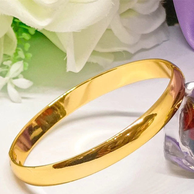 GELANG TANGAN TITANIUM WANITA KERONCONG POLOS / GELANG KERONCONG TITANIUM