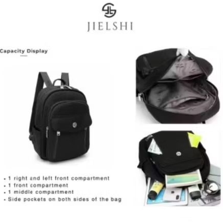 Ransel jielshi warna hitam