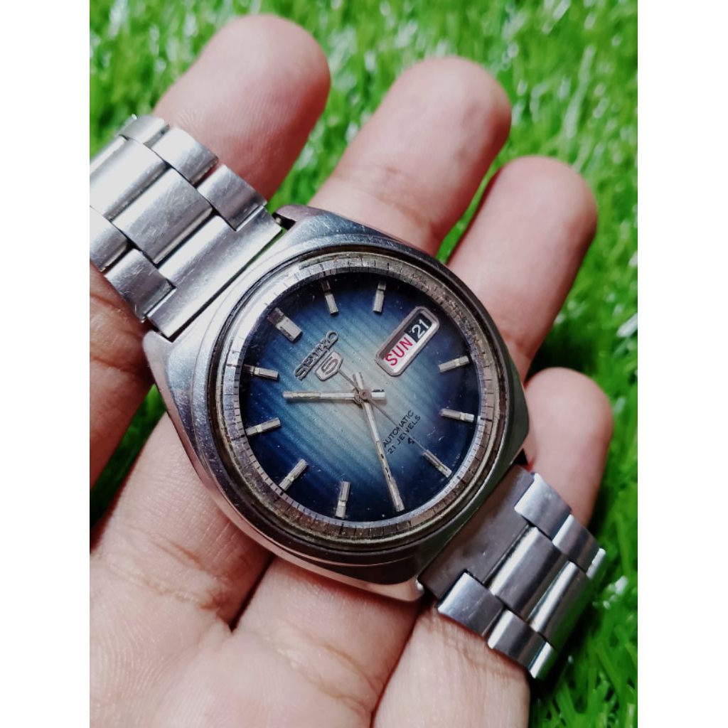 Jam Tangan Seiko 5 Automatic Blue Dials 6119
