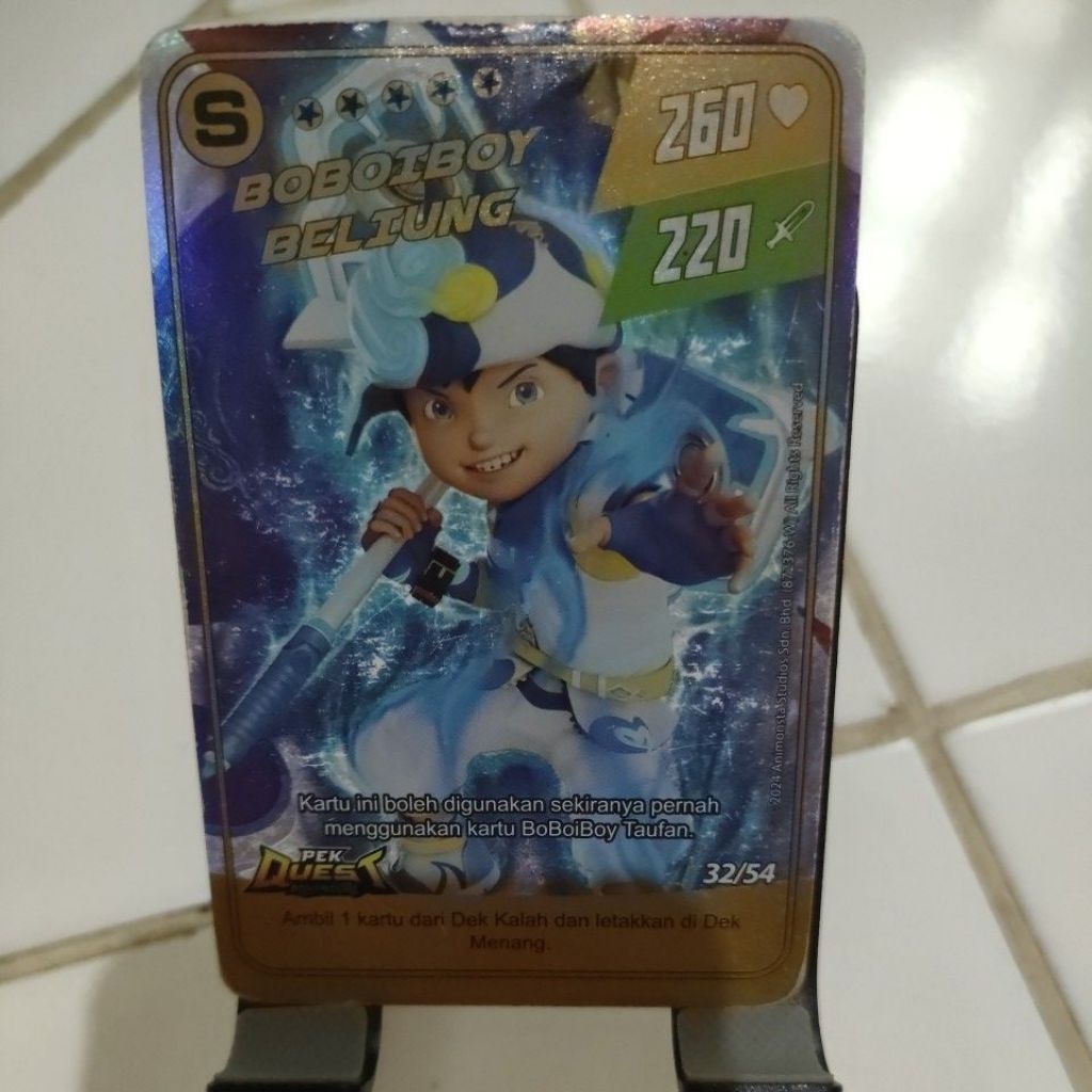 Monsta Galaxy Card Pek Quest Adventure Kartu BoBoiBoy Beliung Limited Edition