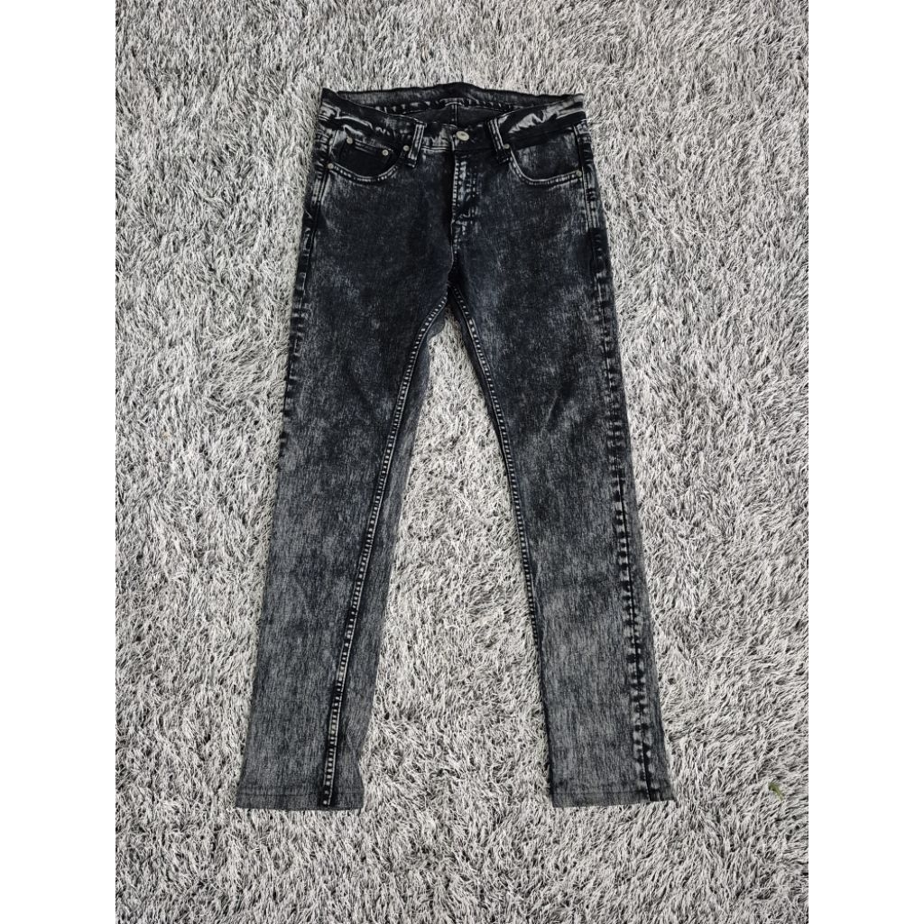 Celana jeans black acid (SUPEREGO)
