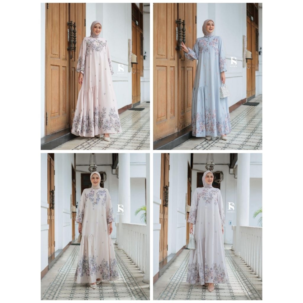 [NG] TAVISHA DRESS ORIGINAL BY RAFIKA STORE PAKAIAN WANITA MUSLIMAH By RAFIKA STORE