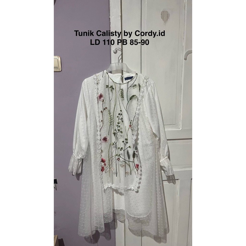 PRELOVED CALISTY TUNIK BY Cordy.id BRUKAT LEBARAN