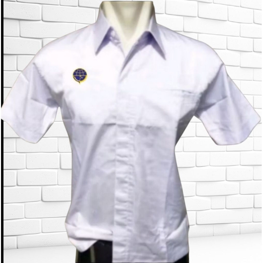 kemeja kemenhub seragam kerja dishub baju pdh kemenhub warna putih.