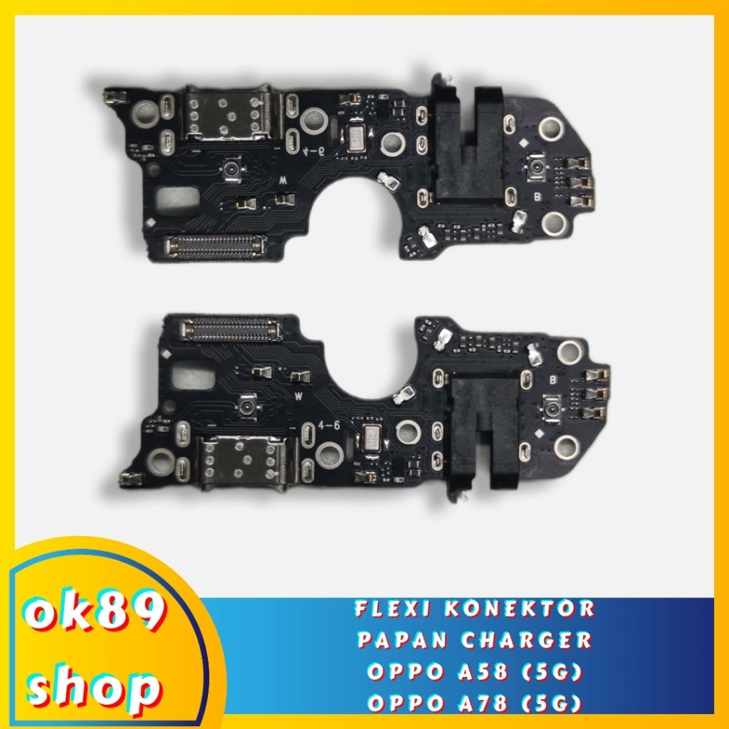 FLEXI KONEKTOR CHARGER / PAPAN CASAN OPPO A58 (5G) / OPPO A78 (5G) ORIGINAL