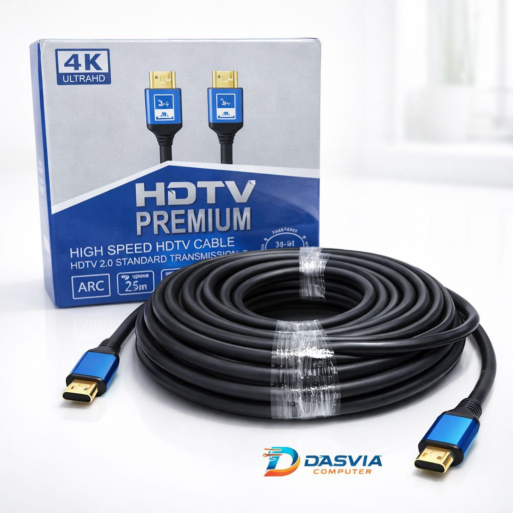 Kabel HDMI 4K UHD 2.0 HDTV Premium High Speed Support 4K HDR PS5 Laptop TV LED ProyektorKabel HDMI 4