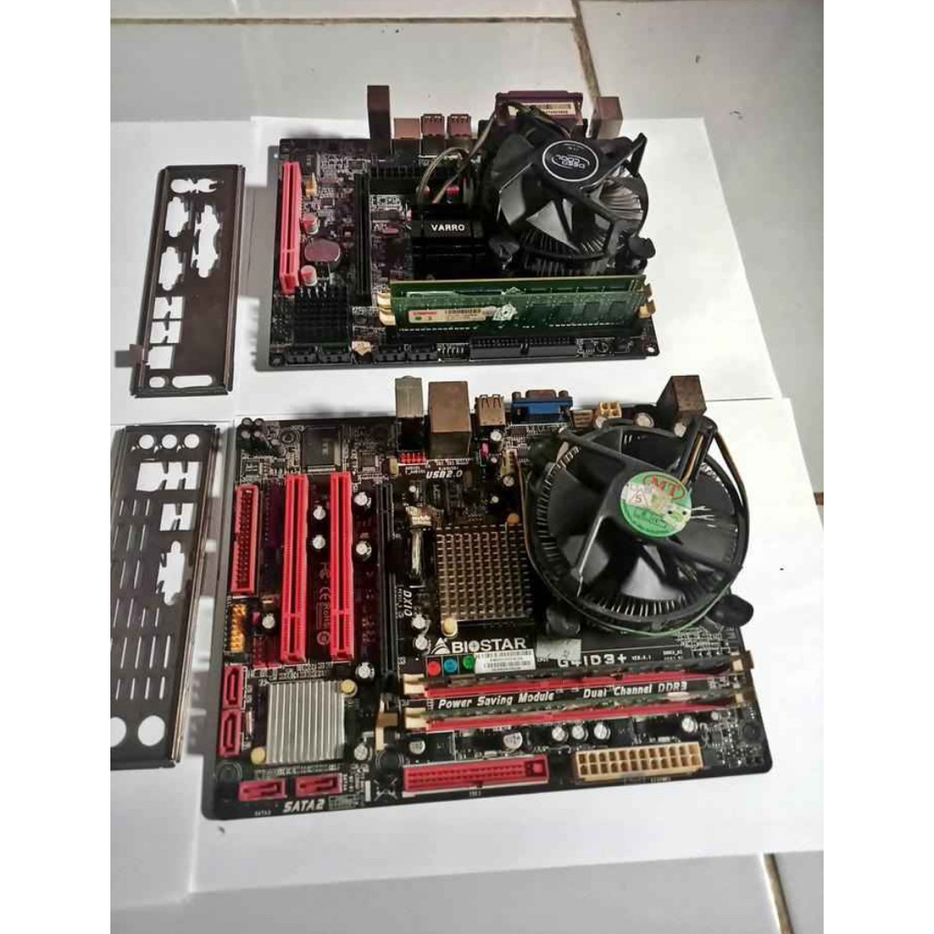 Paket motherboard mobo G41 DDR3 + PROCESSOR + RAM 4GB + FAN