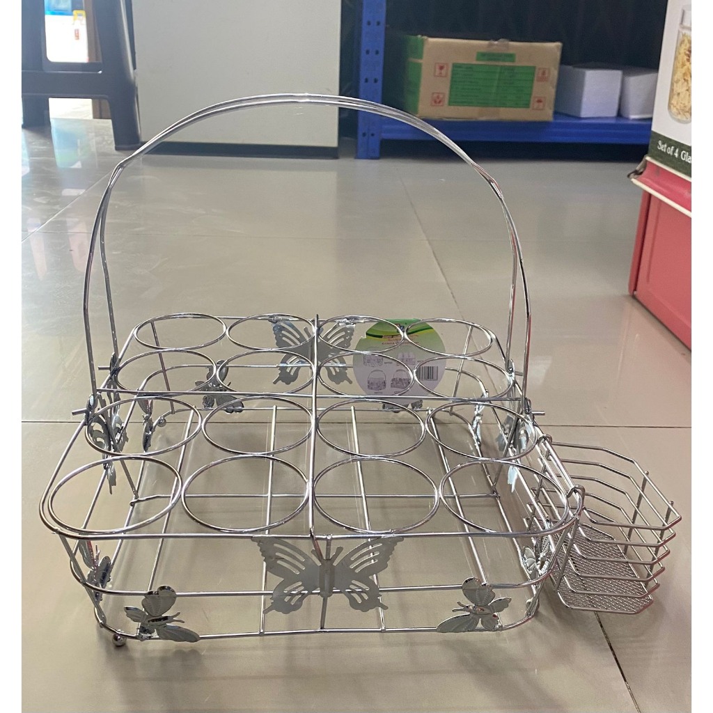 TGM Rak Aqua Gelas / Keranjang Tempat Air Mineral Stainless Steel 16 Lubang SMP-RG16S