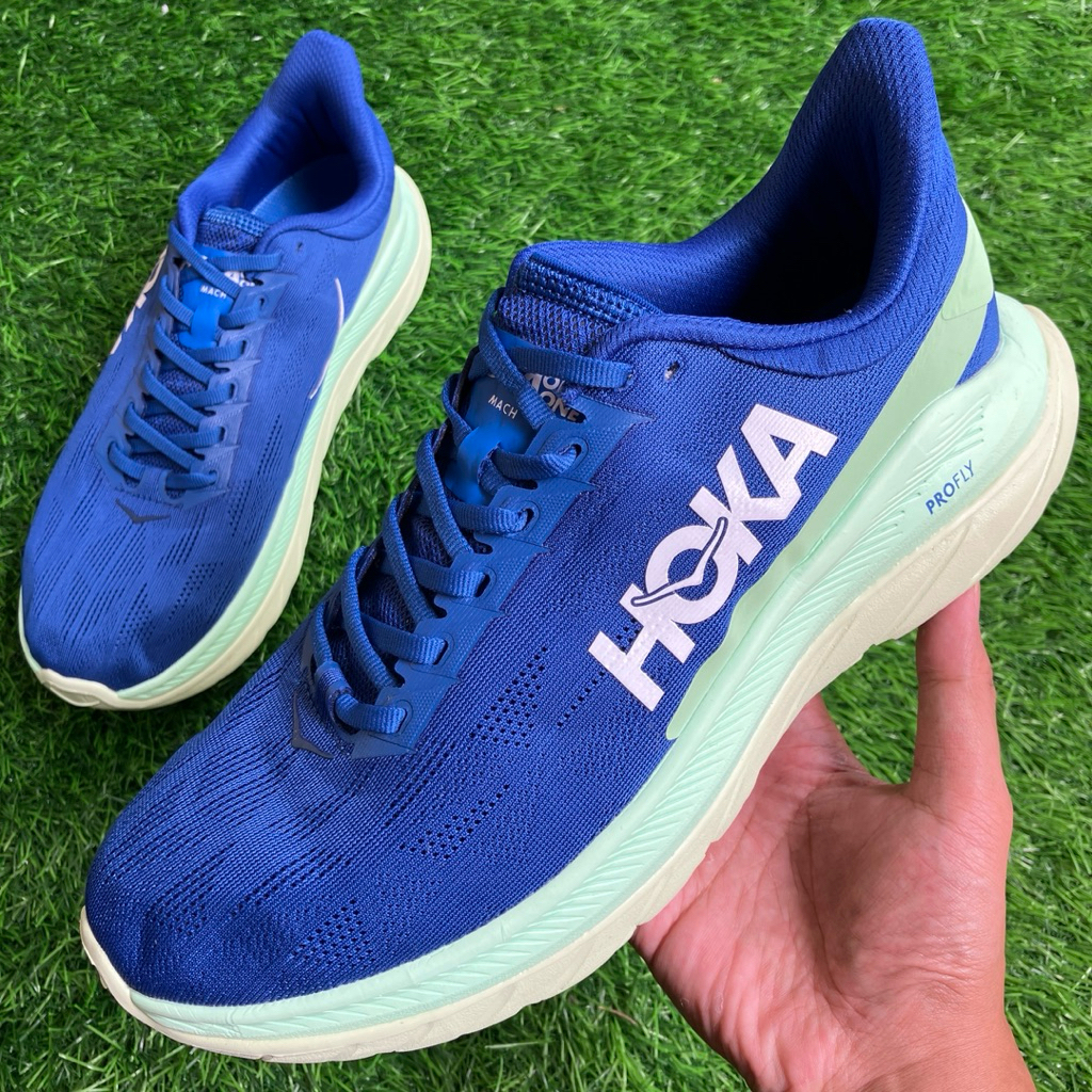 HOKA One One Mach 4 Road Navy Green Running shoes size 36, 43