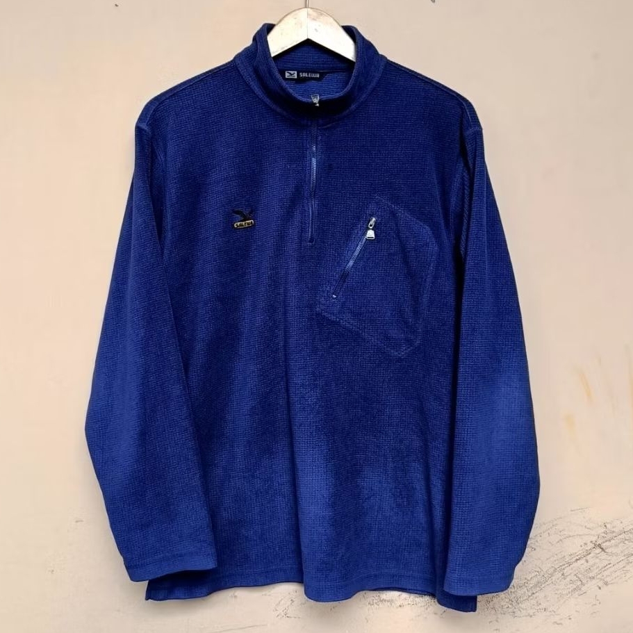 Jacket salewa halfzip fullover fleece outdoor vintage rare navy