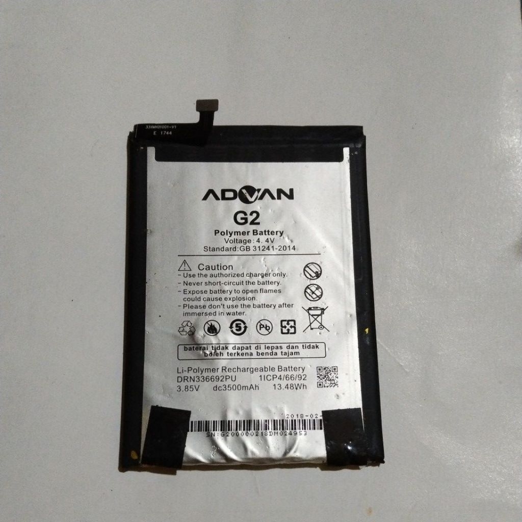 Baterai Advan G2 original copotan