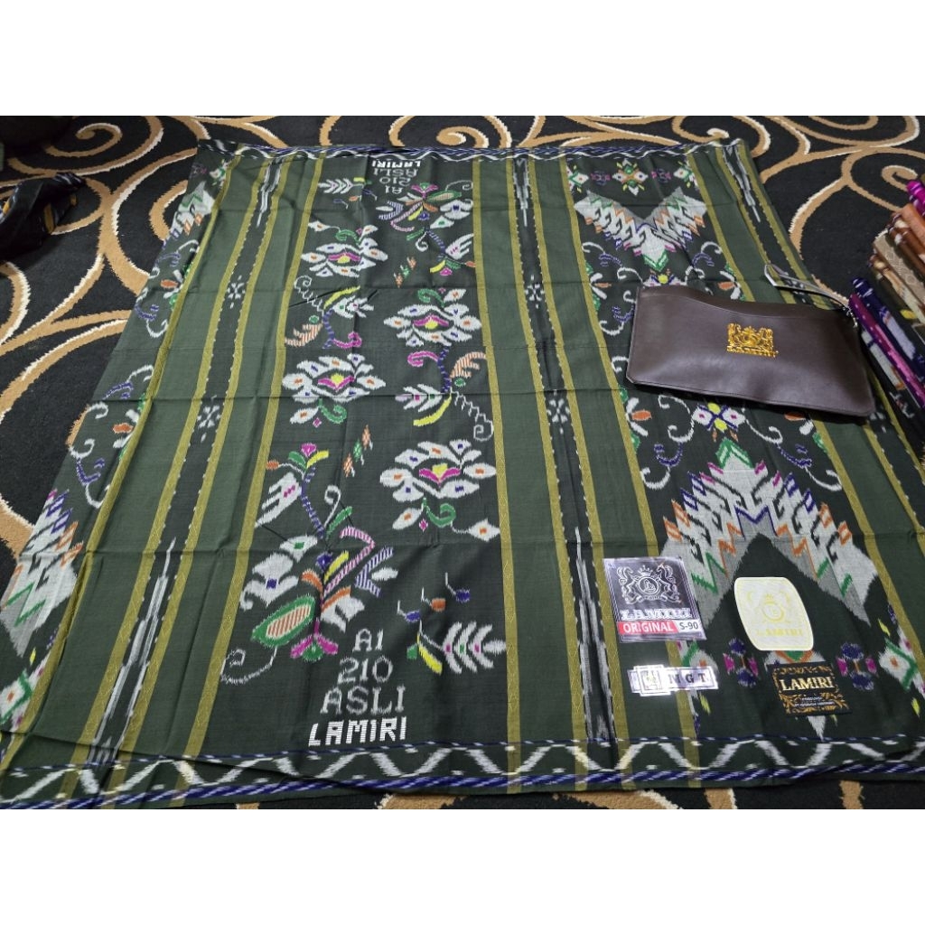 [12.12 GRATIS ONGKIR] SARUNG LAMIRI SONGKET MGT S90 ASLI A1 SUTRA 100% MOTIF GUNUNGAN TERMURAH