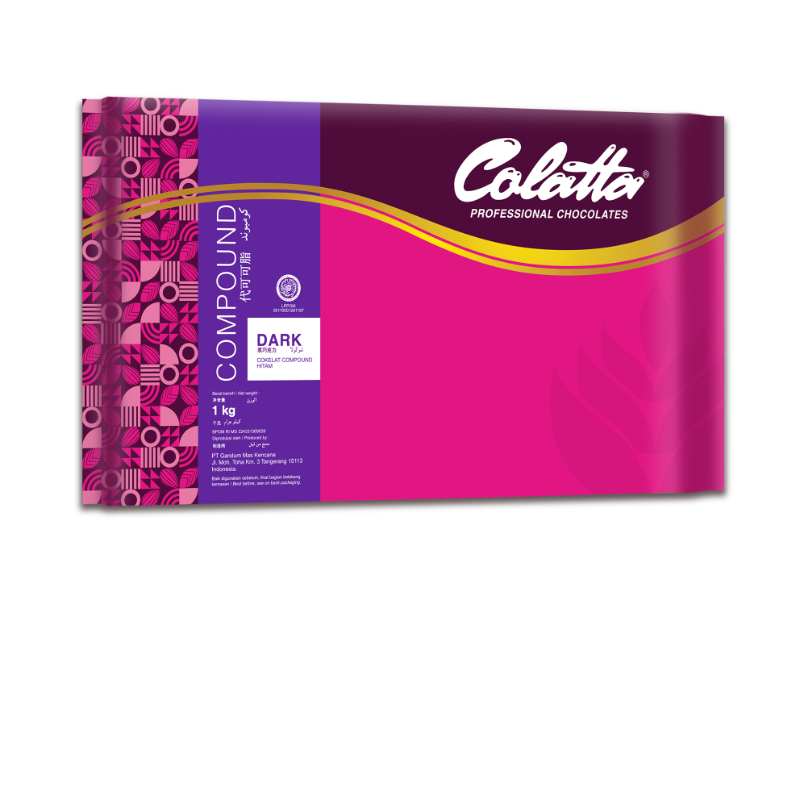 COLLATA Dark Compound Cokelat Batangan 1kg/DCC/Coklat Batangan 1 kg