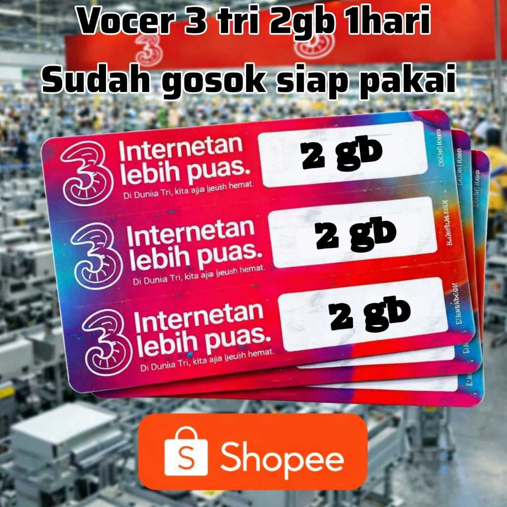 Voucher 3 TRI 6GB 1HARI Siap Gosok – Praktis & Anti Ribet KIRIM NOMER VOCER
