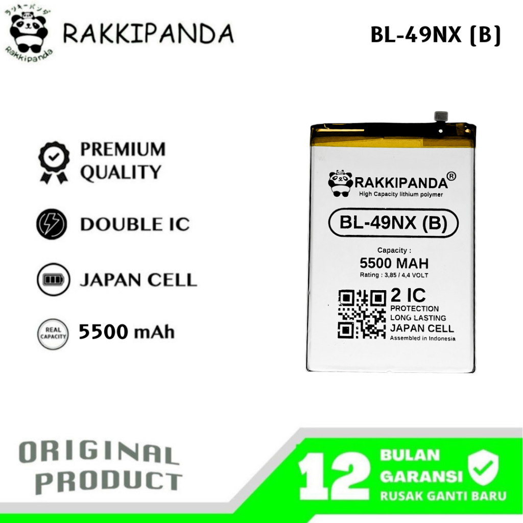 RakkiPanda - BL-49NX (B) Infinix Hot 30i X669C / Hot 40i / Smart 7 X6515 / Smart 8 X6525 / Smart 8 P