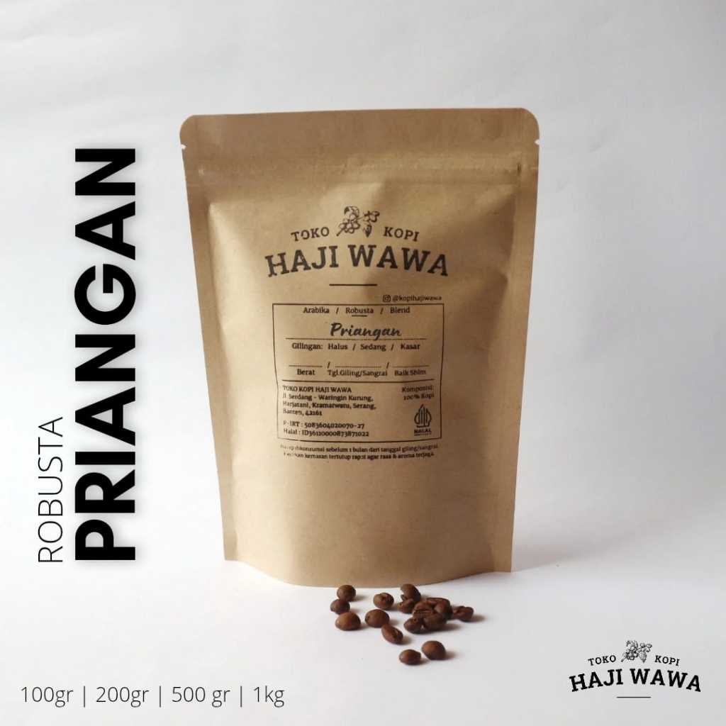 ROBUSTA PRIANGAN - Toko Kopi Haji Wawa - Kopi Bubuk, Biji Kopi, Coffee Beans, Robusta
