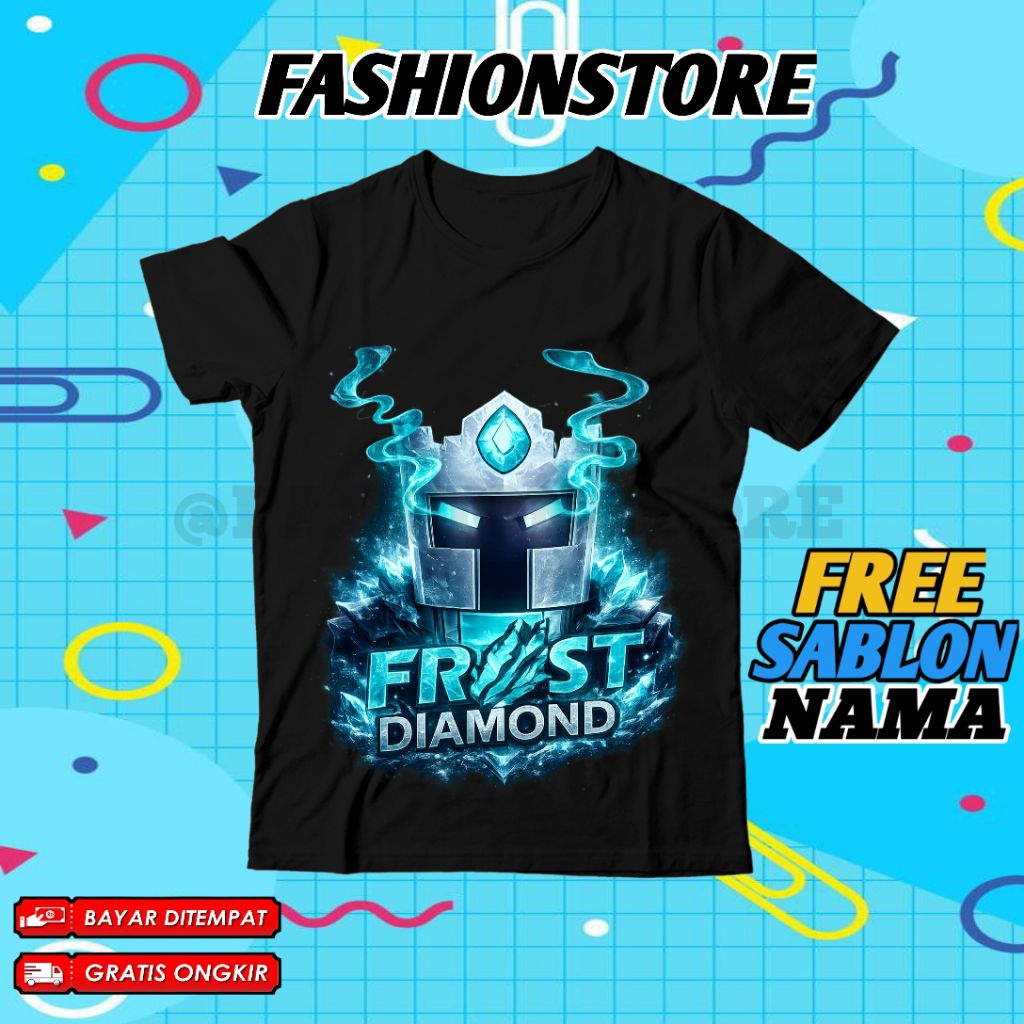 (BISA COD) Kaos Anak Motif Frost Diamond MLBB / Baju Anak Atasan Karakter FROST DIAMOND Terkeren You