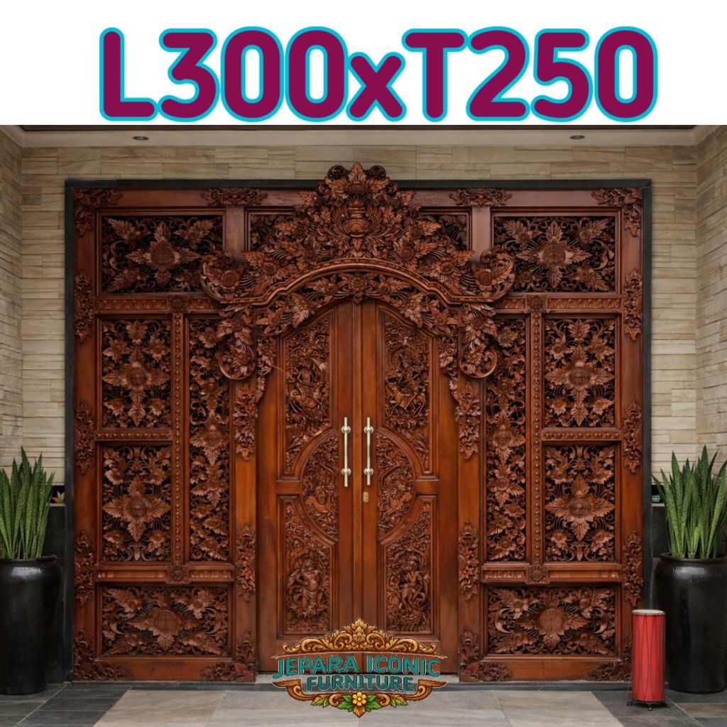 GEBYOK UKIRA BALI RELIEF/ PINTU RUMAH GEBYOK BALI