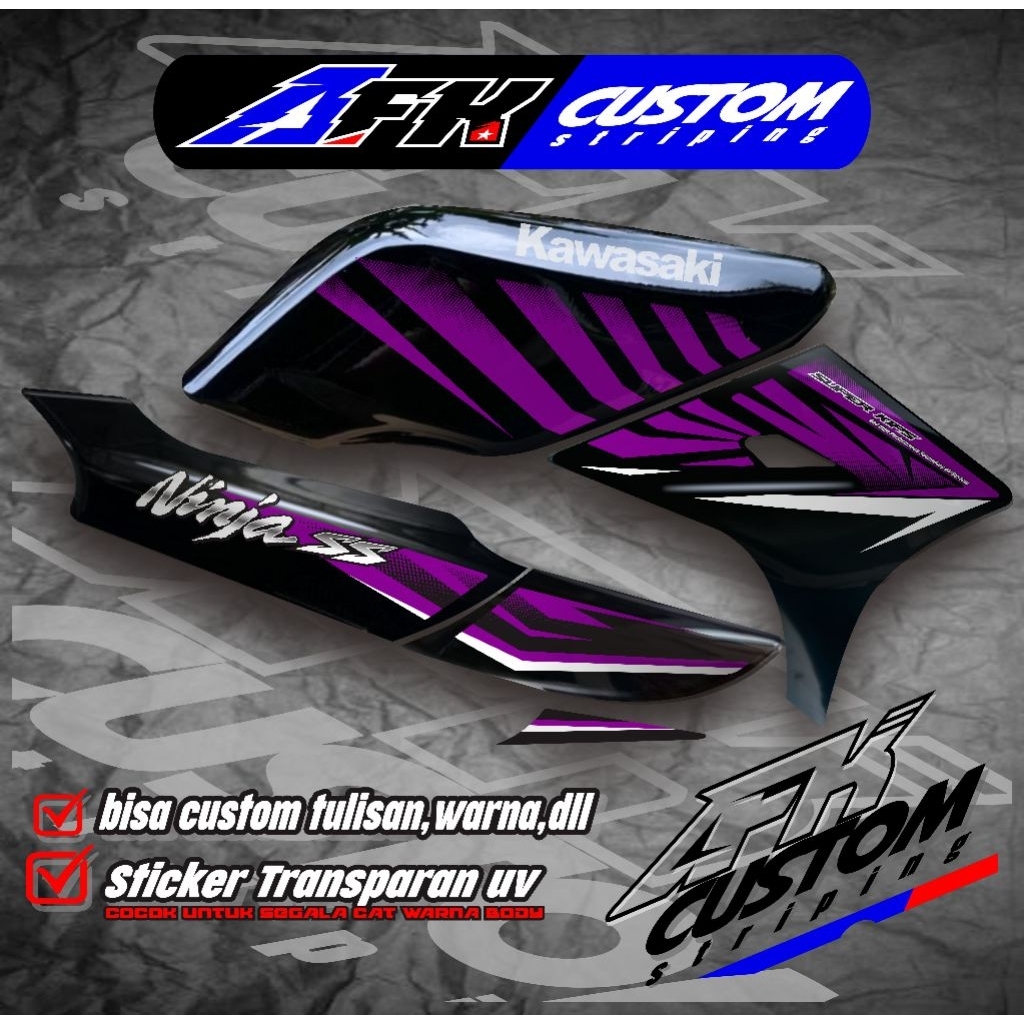 STRIPING NINJA SS/STRIPING NINJA SS CUSTOM/STRIPING NINJA SS KUNING BIRU PUTIH MERAH HIJAU PINK UNGU