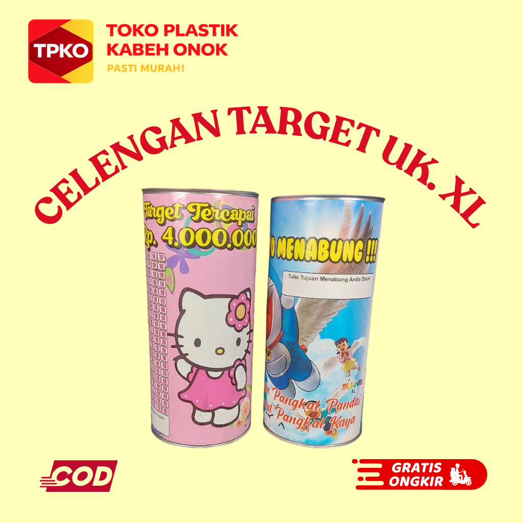 Celengan Aluminium / Celengan / Celengan Target XL (Sunvis)