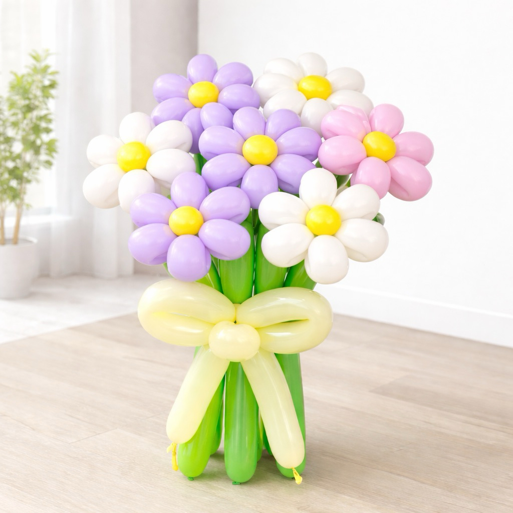 BACA DISKRIPSI / buket balon twist bunga / buket balon wisuda ulang tahun / buket balon twist / buke