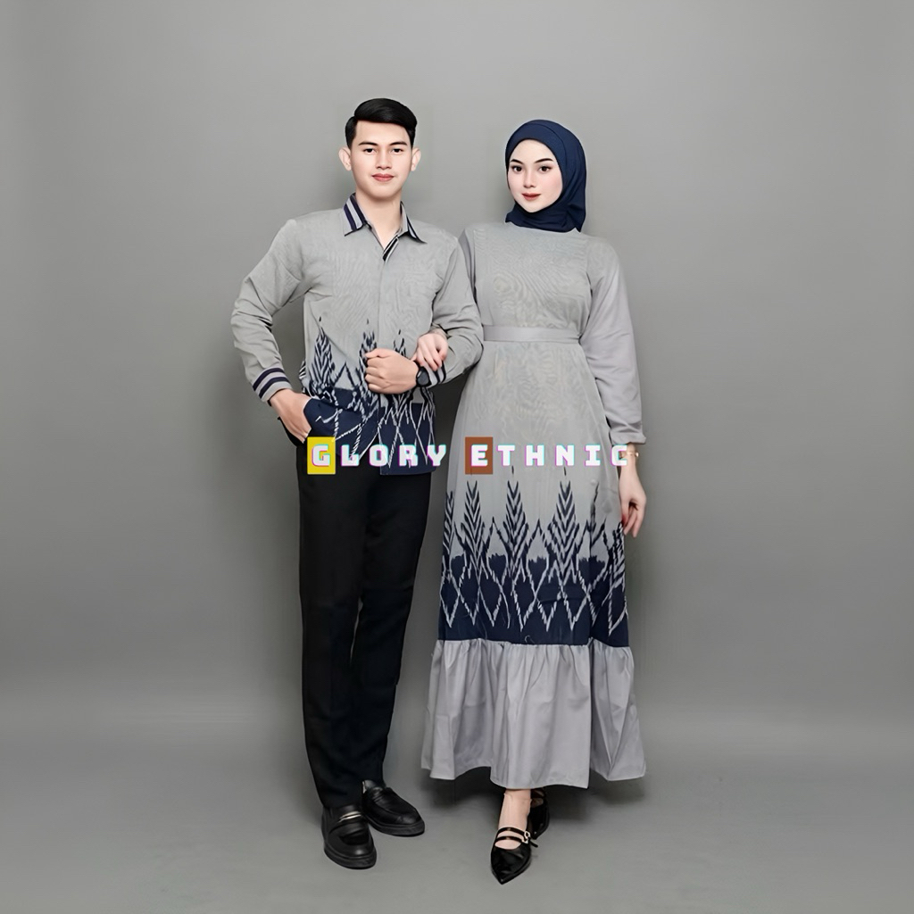 Ready Baju Tenun Couple Cemara Baju Tenun Couple Kondangan Baju Tenun Couple Lebaran Baju Tenun Coup