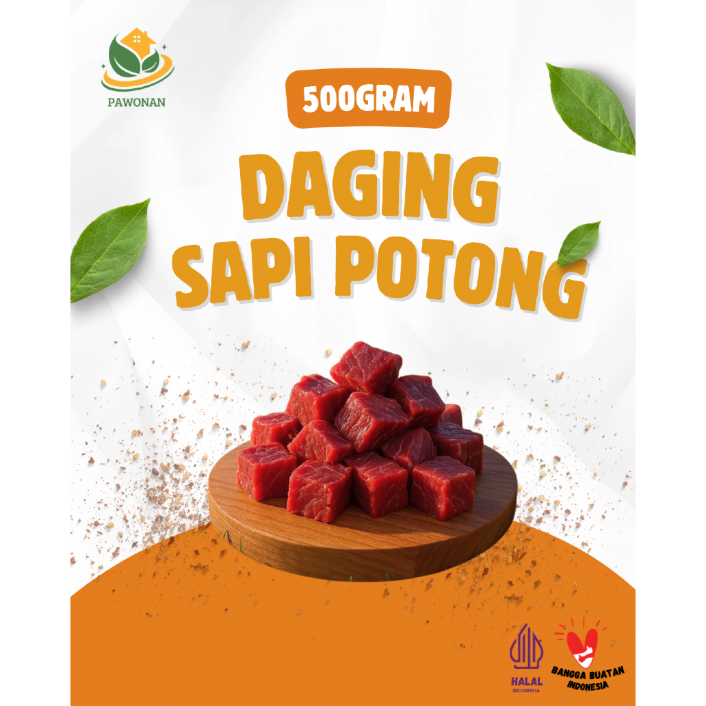 Daging Sapi Rendang Potong 500Gram