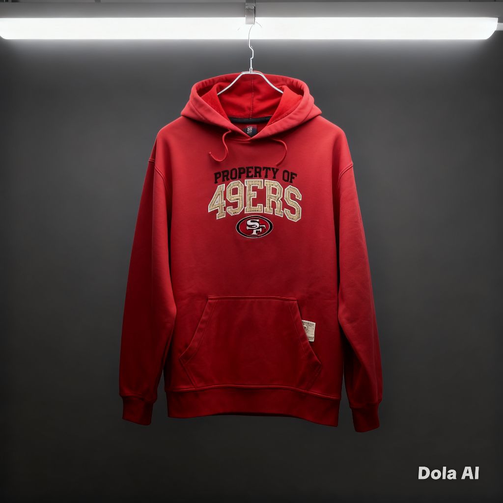 Hoodie pria maron property casual 49ERS Unisex full tag