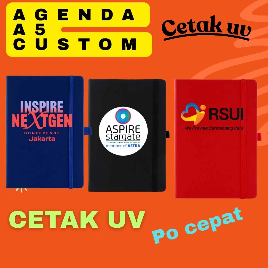 agenda custom A5/ buku custom logo/buku custom/agenda promosi/buku agenda souvenir