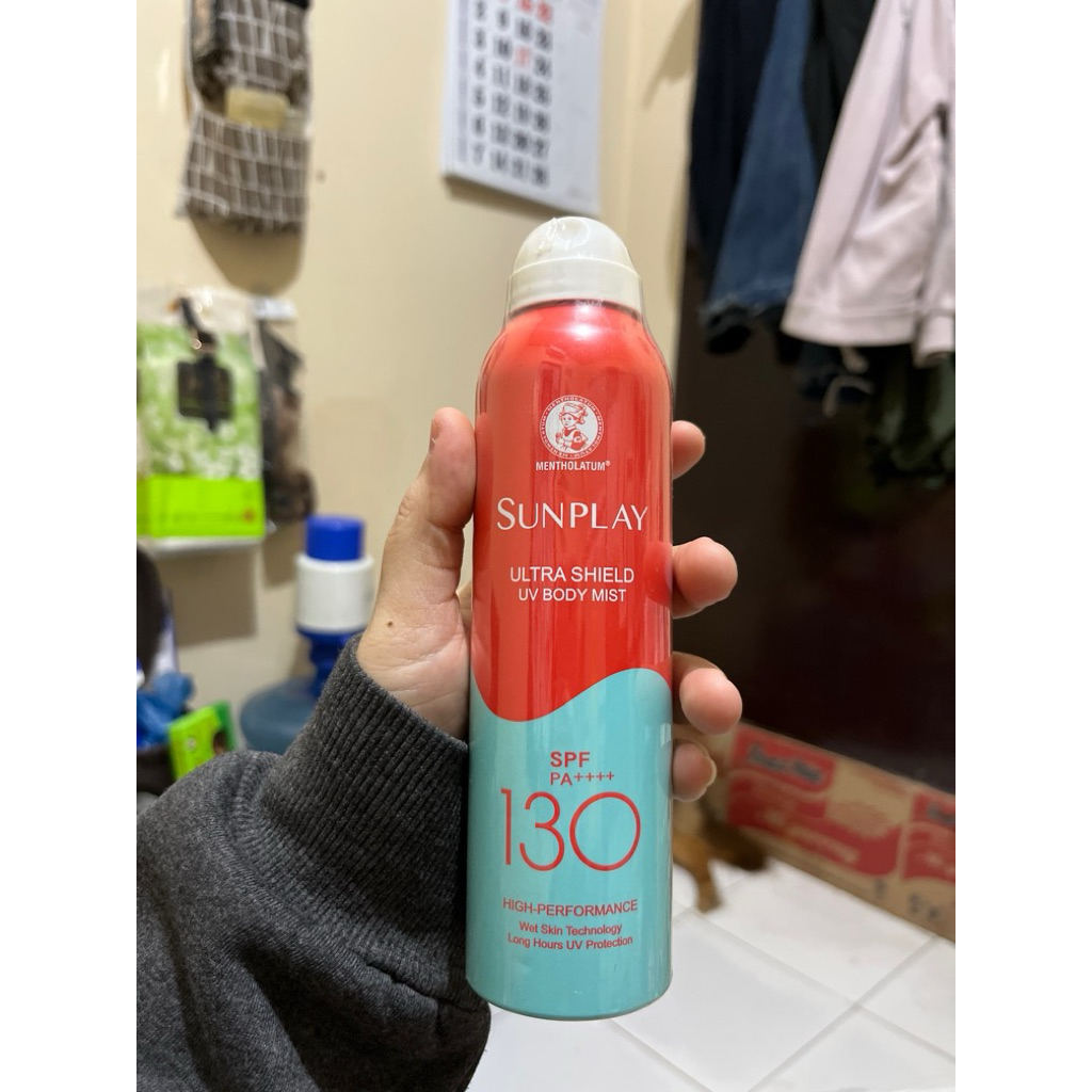 NEW Sunplay Sunscreen Ultra Shield UV Body Mist SPF 130 165ml ORIGINAL