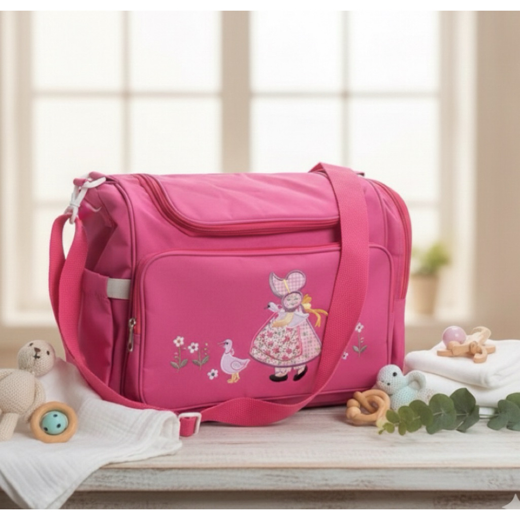 TAS PERLENGKAPAN BAYI Tas Bayi Diaper Bag Ukuran Besar pink Series