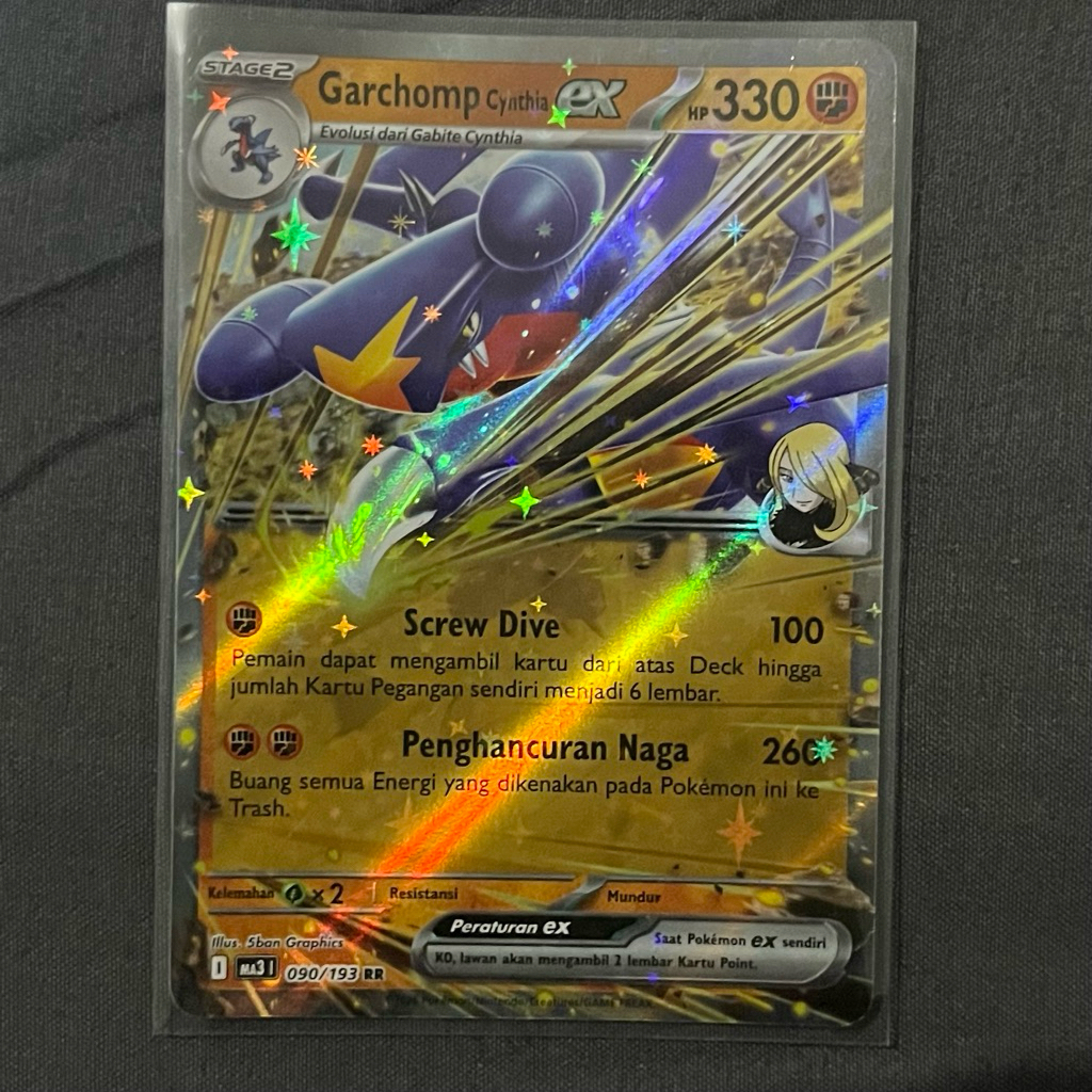 Garchomp Cynthia EX RR Mega Impian EX - Kartu Pokemon TCG Indonesia