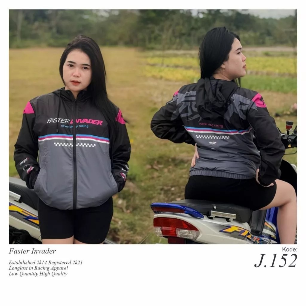 Jaket windbreak printing faster invader
