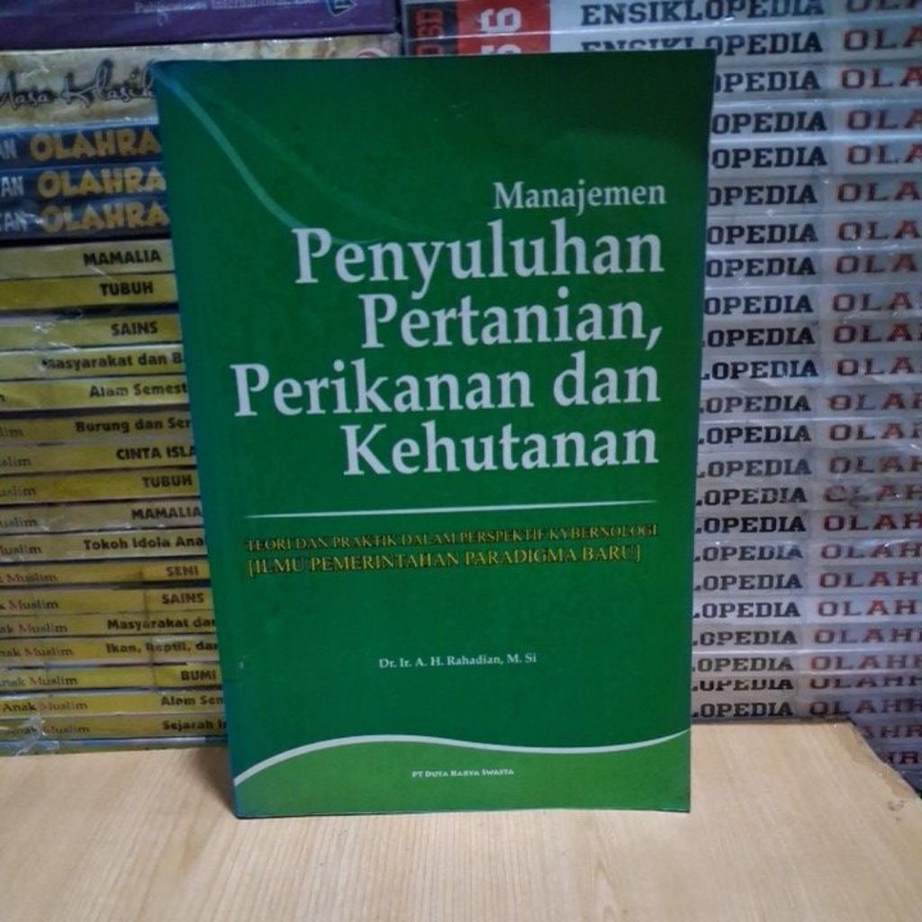 Buku Original Manajemen Penyuluhan Pertanian,  Perikanan dan Kehutanan Oleh Dr. Ir A.H Rahadian M. S