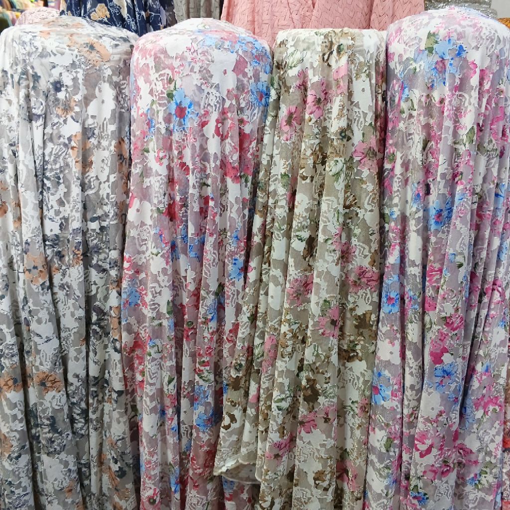 Kain spandex sitru motif - kain sitru motif - kain spandex emboss - bahan spandex embos - harga/0,5m