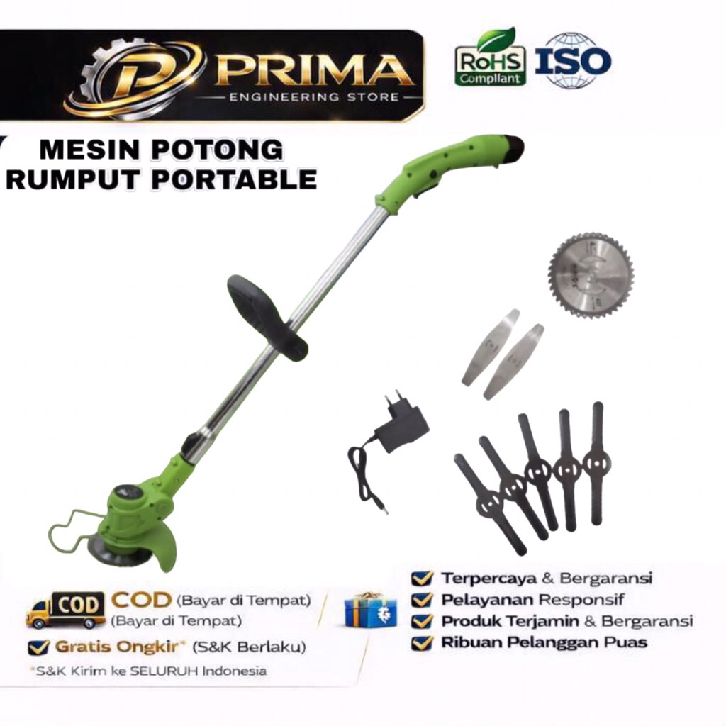 Mesin Potong Rumput Portable Alat Pemotong Rumput Tanpa Kabel Original