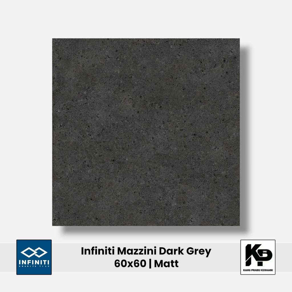 Granit INFINITI Mazzini Dark Grey 60x60 – Granit Lantai Premium Motif Stone Natural, Elegan & Tahan 