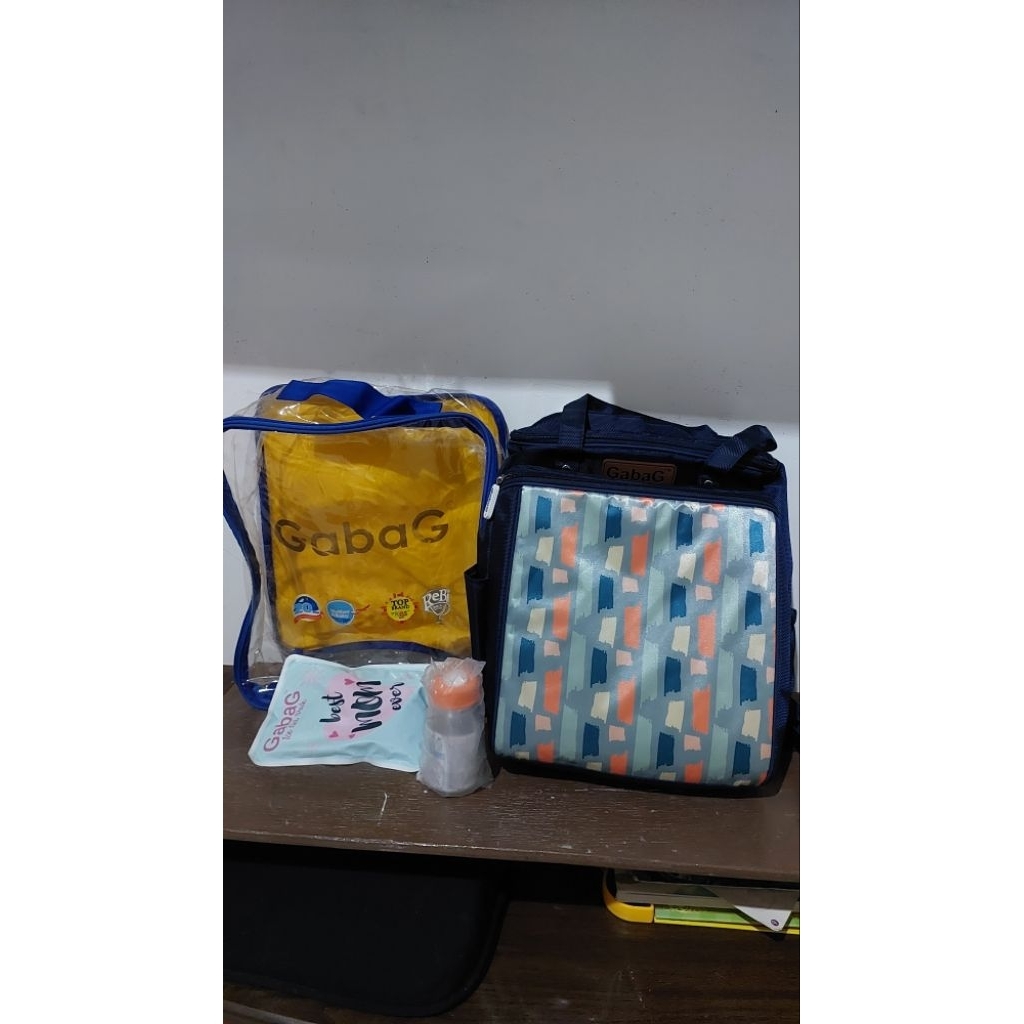 Gabag cooler bag preloved, free 1 botol asi/tas asi/tas pendingin