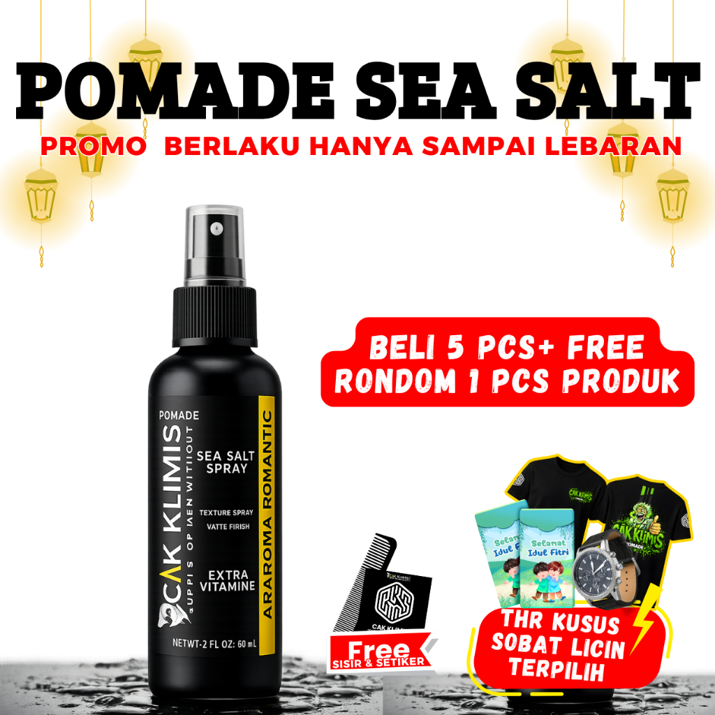 POMADE SEA SALT 60ml CAK KLIMIS - POMADE SPRAY BERVOLUME & TEKSTUR