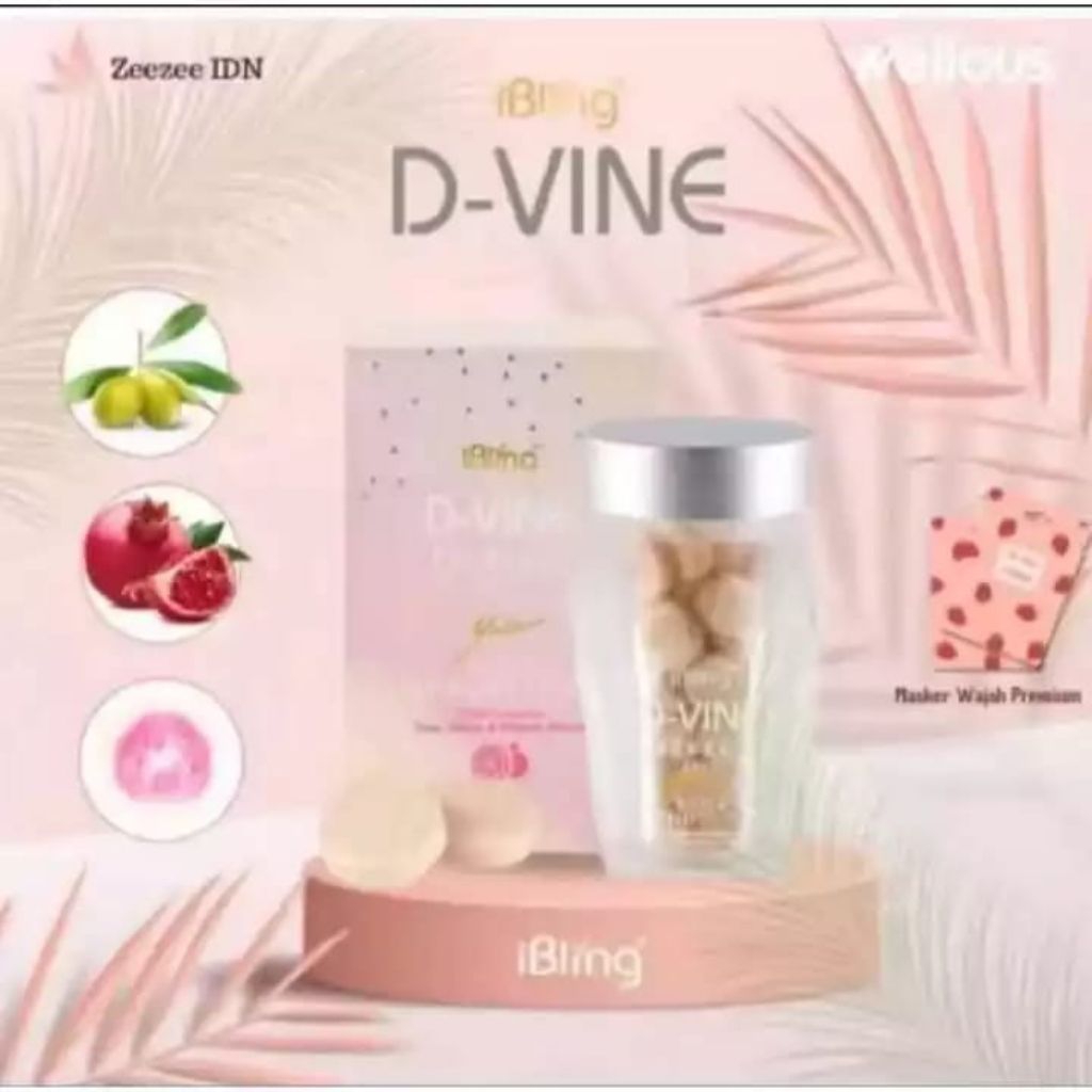 DVine Collagen 30&60  Butir - Ecer Asli Original, Membantu Mencerahkan Kulit Original