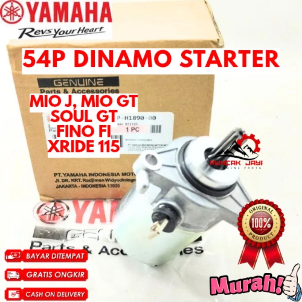 DINAMO STARTER ORIGINAL YAMAHA KODE 54P, DINAMO STARTER MIO J, DINAMO STARTER MIO GT, DINAMO STARTER