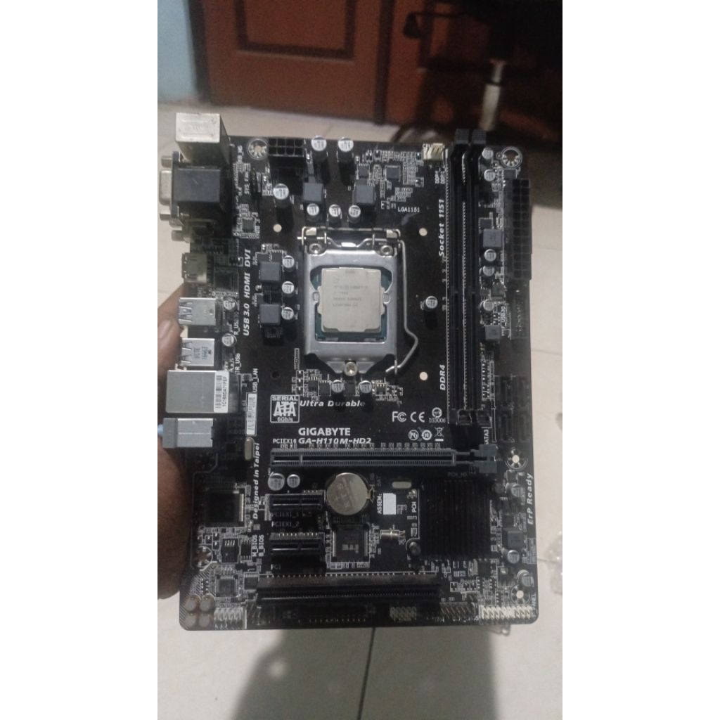 Paket i5 7400 gen 7 ddr4 , Gigabyt H110, ram 2x8 no fan