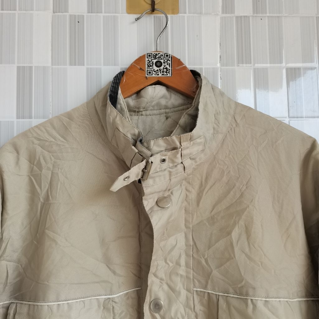 1399. JAKET MOTOR BELSTAFF DOUBLE INNER WARMA CREAM SIZE XL PRELOVED