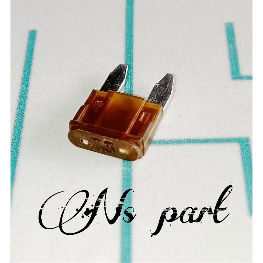 Fuse Sekring Tancap Mini Sekring Tusuk 7.5A Sekering Kecil Ukuran Ampere