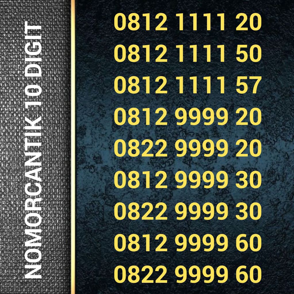 Kartu Perdana SIMPATI 11 DIGIT - 0812 1111 20 0812 1111 50 0812 1111 57 0812 9999 20 0822 9999 20 08
