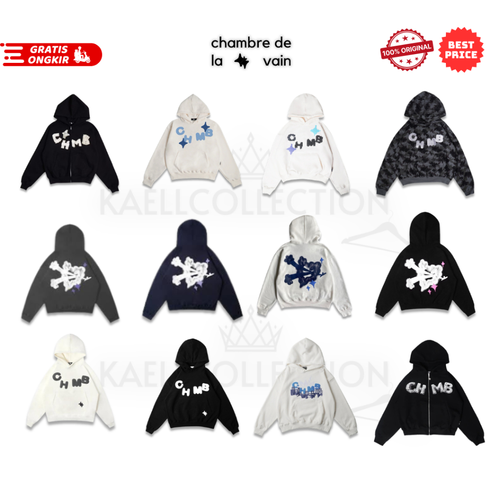 100% Authentic Hoodie / Zip Hoodie Chambredelavain