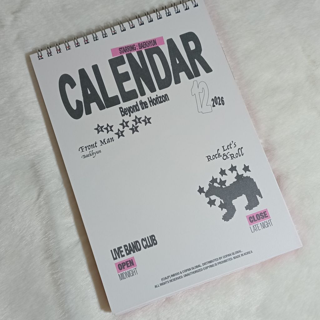 [READY STOCK - OFFICIAL] : Desk Calendar Season's Greeting 2026 Baekhyun ver. ( SG26 )