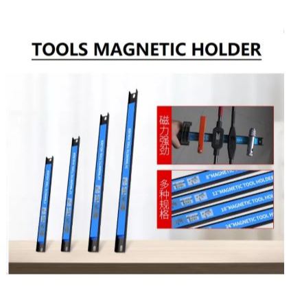 Magnet Gantungan Perkakas Kunci Tang Gergaji Magnetic Bar Tools Organizer Rak Pajang