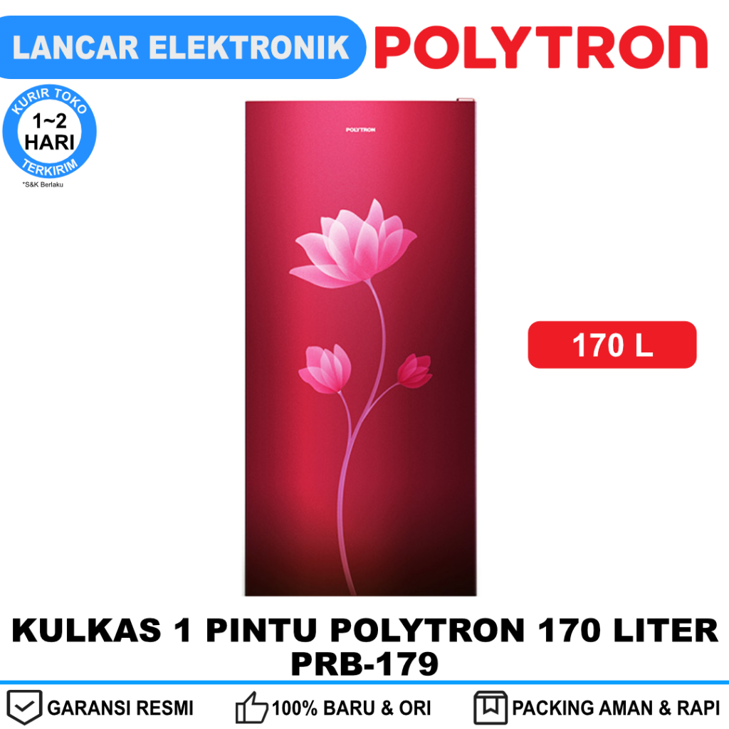Kulkas Polytron 1 Pintu 170 Liter PRB-179 PRB179